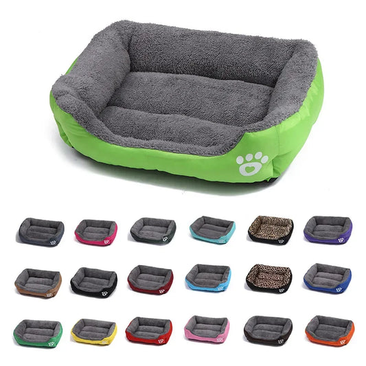 Pet Large Dog Beds Soft Warm Cat Bed Cushion Waterproof Bottom Small Dog Bed Chihuahua Husky Pet Sofa Beds For Dogs Cats S-3XL