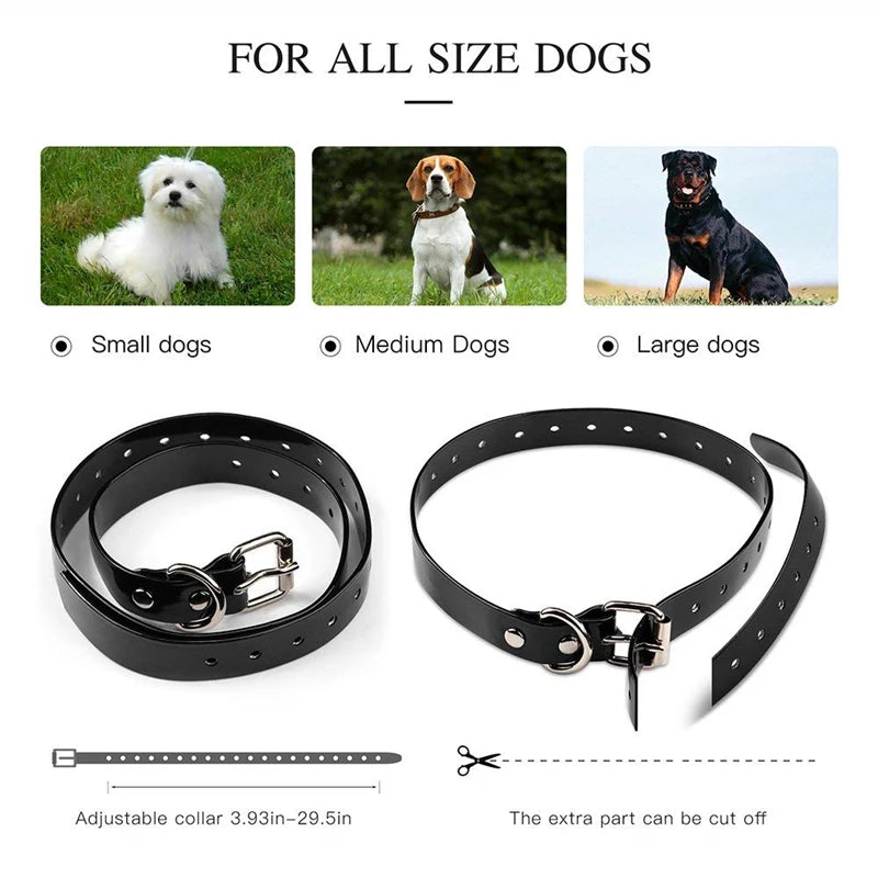 800M Remote Control Electric Anti Barking Training Dog Collar Rechargeable Waterproof Control Collar for Dogs Training Equipment