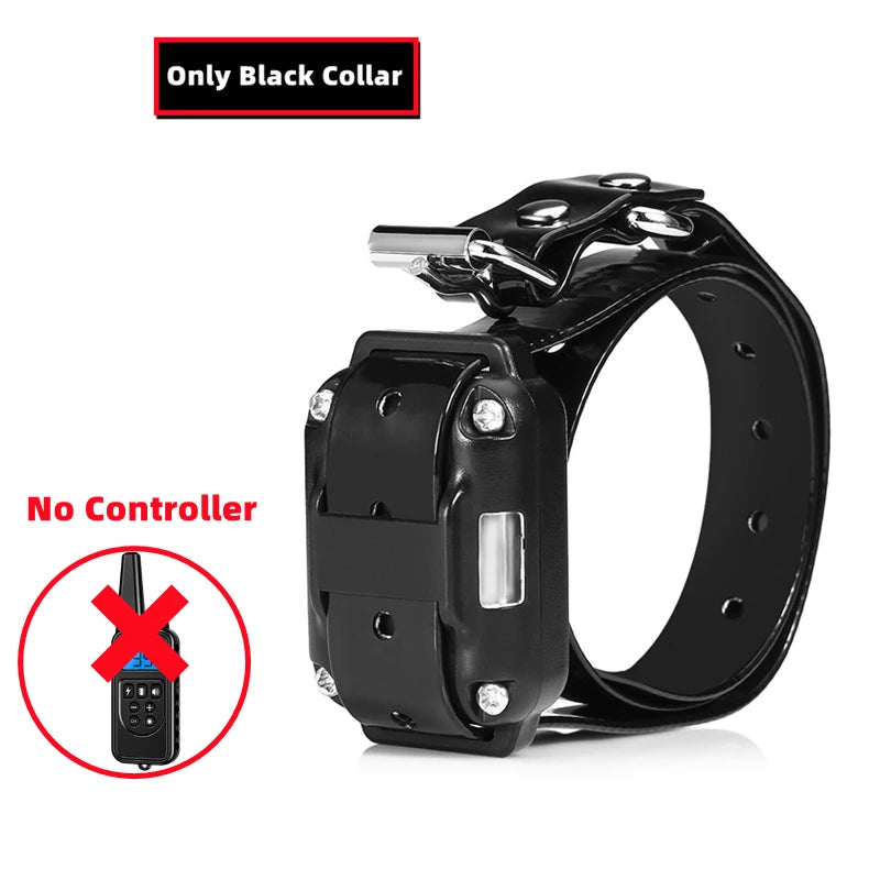 800M Remote Control Electric Anti Barking Training Dog Collar Rechargeable Waterproof Control Collar for Dogs Training Equipment