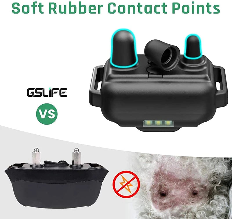 800M Remote Control Electric Anti Barking Training Dog Collar Rechargeable Waterproof Control Collar for Dogs Training Equipment