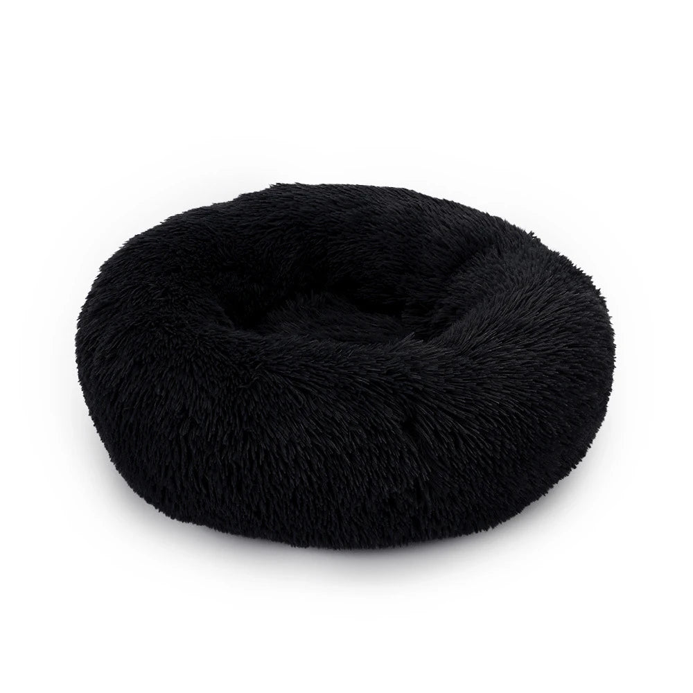 Donut Dog Bed Plush Basket Pets Accessories Round Pet Small Fluffy Medium Cushion Sofa Washable Warm Large Dogs Beds Mat Puppy